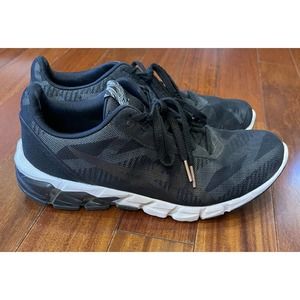 ASICS Gel-Quantum 90 2 1022A210 Sneakers Women's Size 8 Black Rose Gold Accent